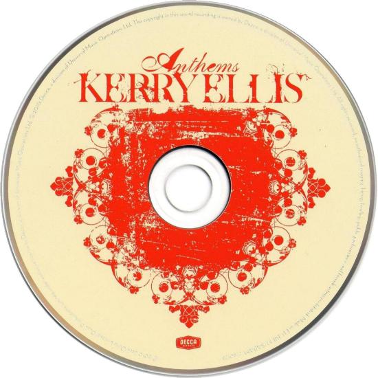 Kerry Ellis 'Anthems' UK CD disc