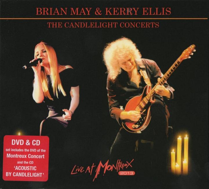 Brian May & Kerry Ellis 'The Candlelight Concerts - Live At Montreux 2013' UK DVD front sleeve