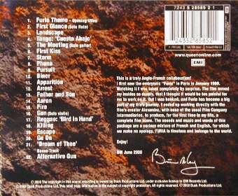 Brian May 'Furia' UK CD back sleeve
