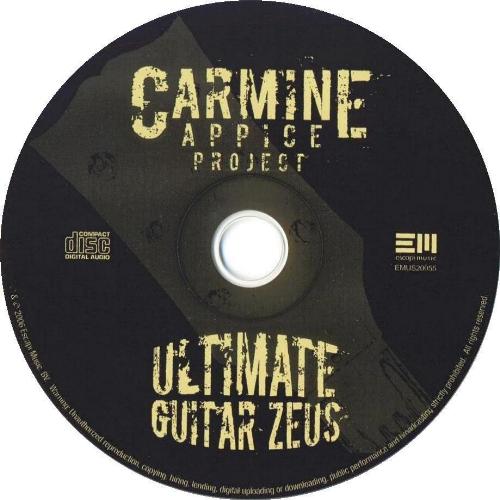 Carmine Appice 'Ultimate Guitar Zeus' UK CD disc