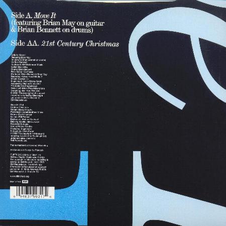 Cliff Richard '21st Century Christmas' UK 7" back sleeve