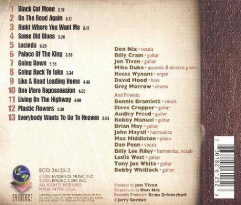 Don Nix 'Going Down' UK CD back sleeve