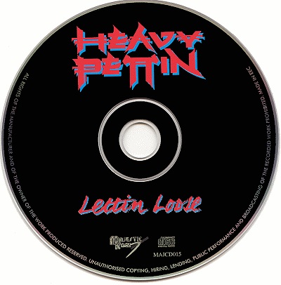 Heavy Pettin' 'Lettin' Loose' UK CD disc