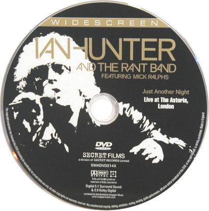 Ian Hunter 'Just Another Night' UK DVD disc