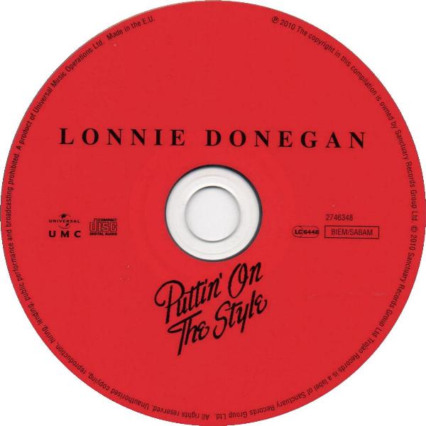 Lonnie Donegan 'Puttin' On The Style' UK CD disc