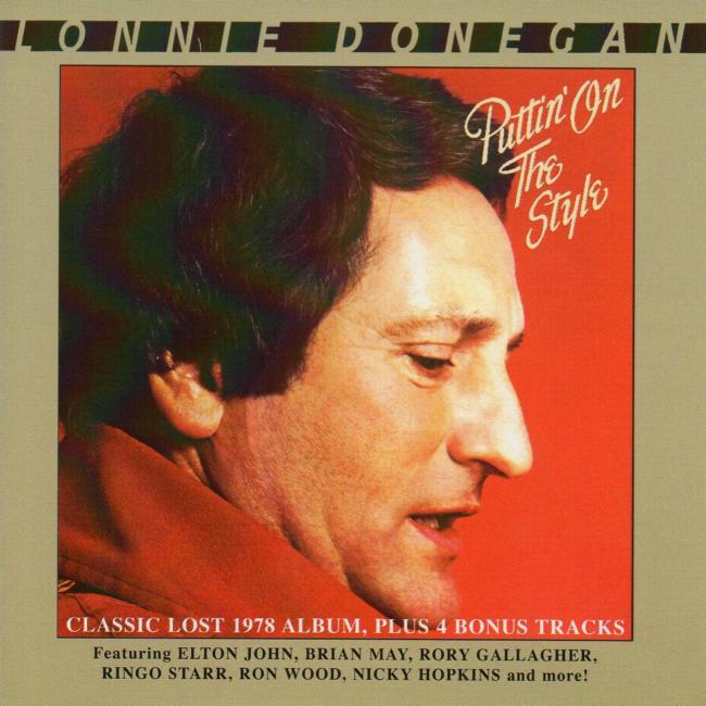 Lonnie Donegan 'Puttin' On The Style' UK CD front sleeve