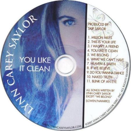 Lynn Carey Saylor 'You Like It Clean' US CD disc