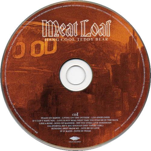 Meat Loaf 'Hang Cool Teddy Bear' UK single CD disc