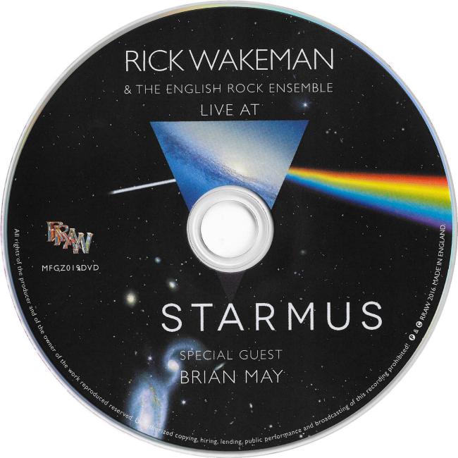 Rick Wakeman 'Starmus' UK DVD disc