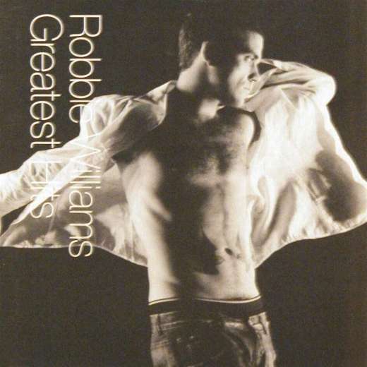 Robbie Williams 'Greatest Hits' UK CD front sleeve