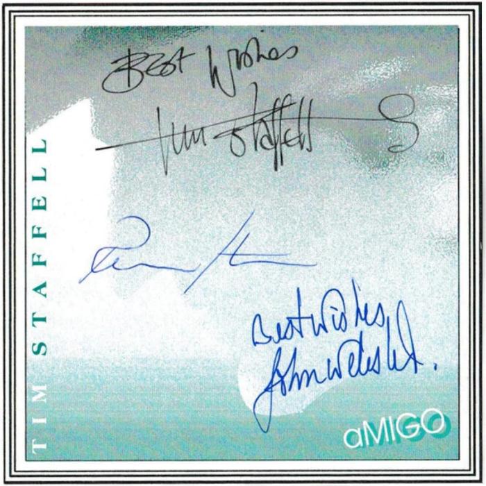 Tim Staffell 'Amigo' UK Special Edition CD front sleeve