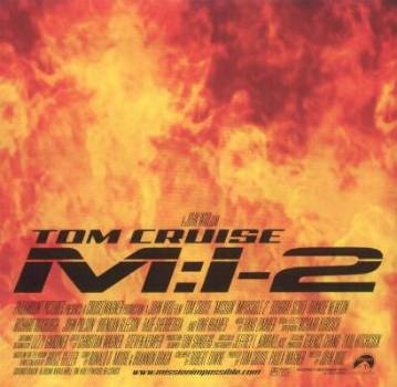 Various Artists 'Mission Impossible 2' UK CD booklet back sleeve