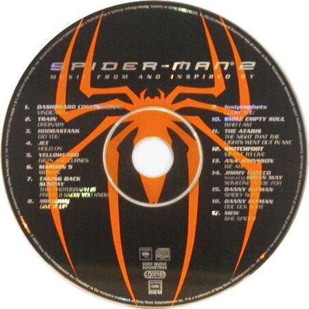 Various Artists 'Spider-Man 2' UK CD disc