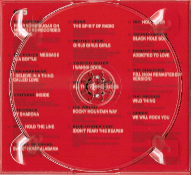 Various Artists 'Air Guitar Anthems' UK CD inner sleeve