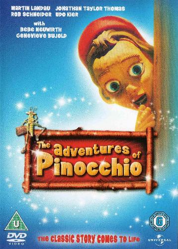 'The Adventures Of Pinocchio' UK DVD front sleeve