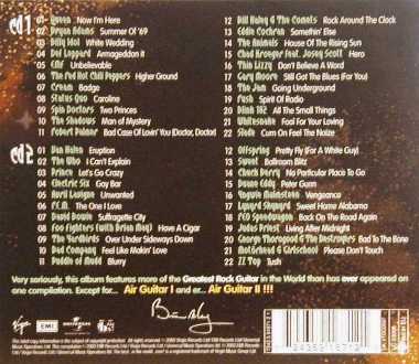 Various Artists 'The Best Air Guitar Album In The World III' UK CD back sleeve