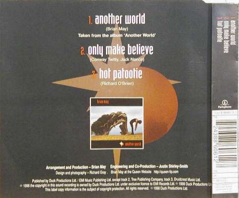 Brian May 'Another World' Dutch CD back sleeve
