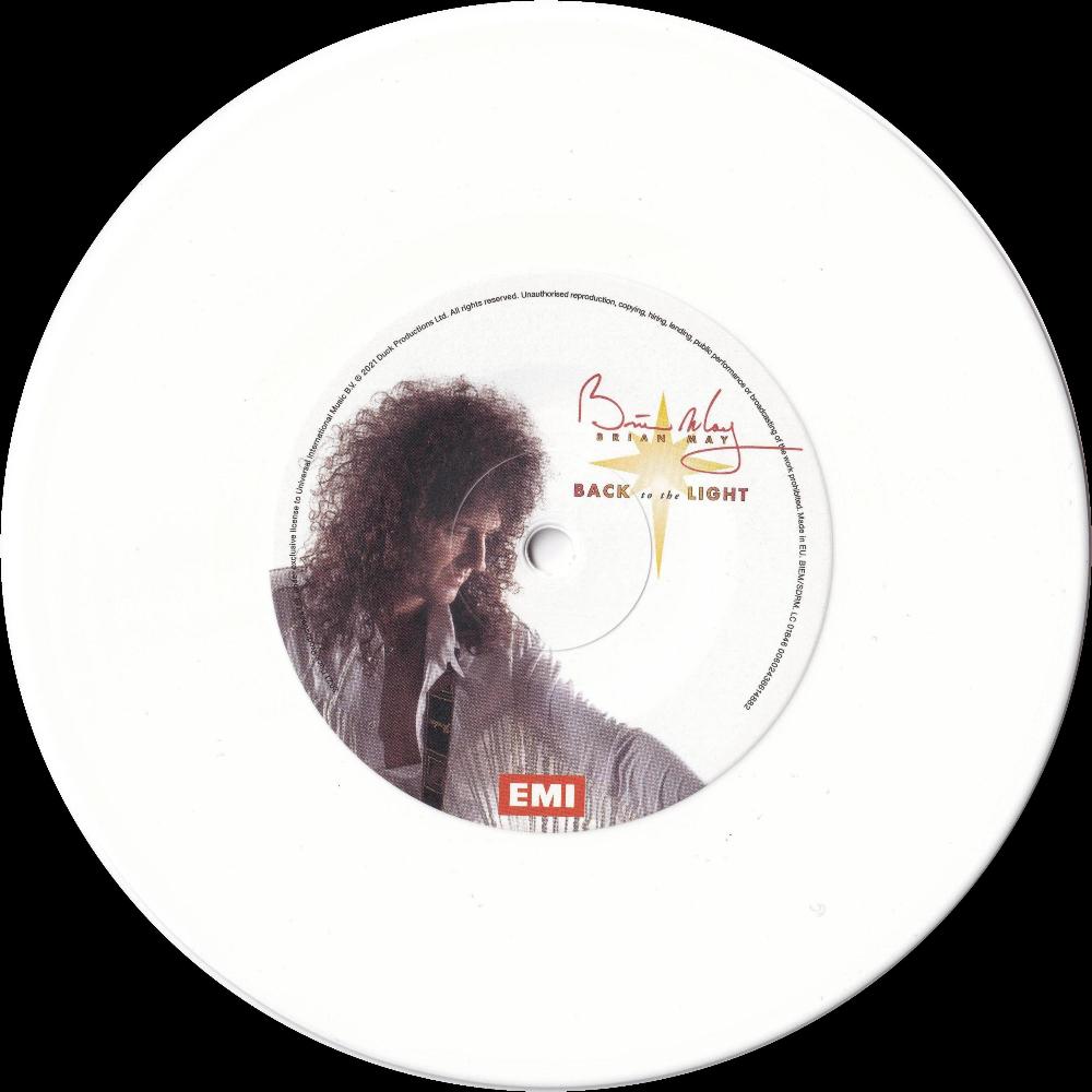 Brian May 'Back To The Light' UK 2021 reissue 7" coloured vinyl