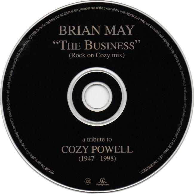 Brian May 'The Business' UK CD disc