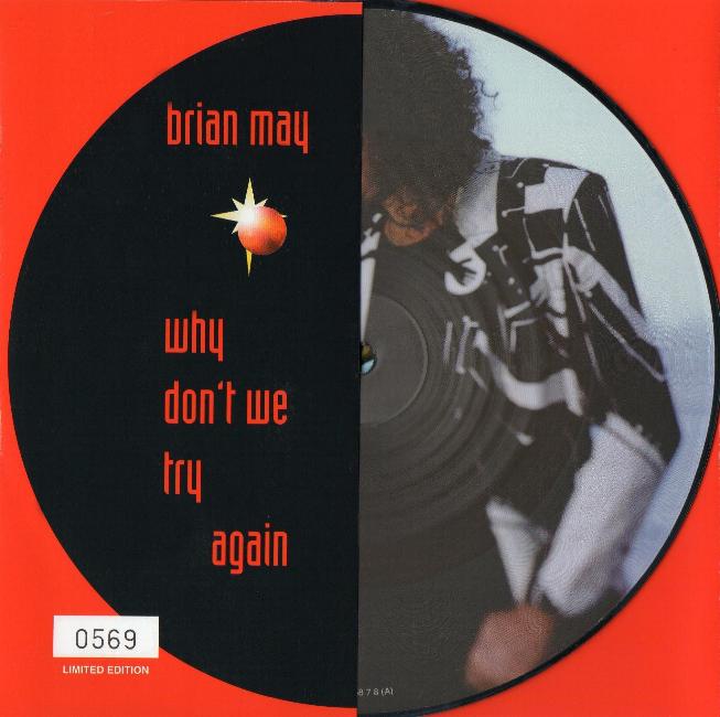 Brian May 'Why Don't We Try Again' UK 7" front sleeve