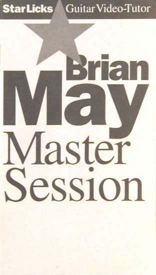 Brian May 'Brian May Master Session' UK VHS booklet front sleeve