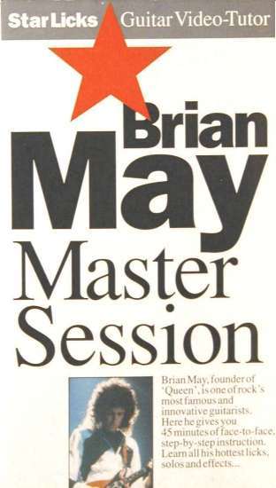 Brian May 'Brian May Master Session' UK VHS front sleeve