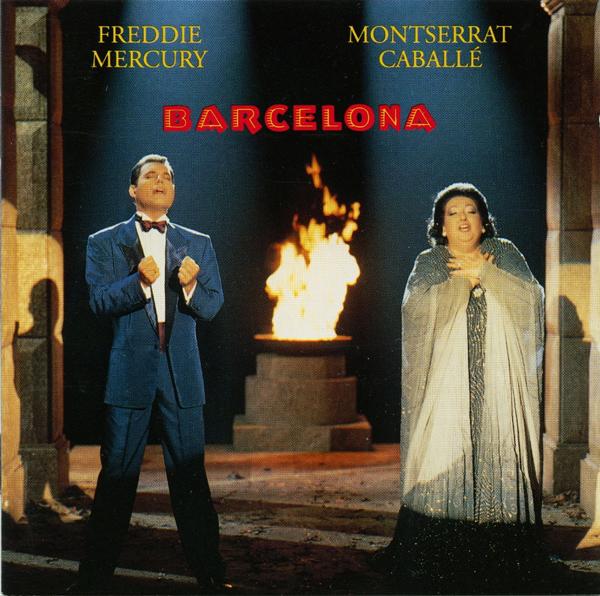 Freddie Mercury 'Barcelona' UK CD reissue front sleeve