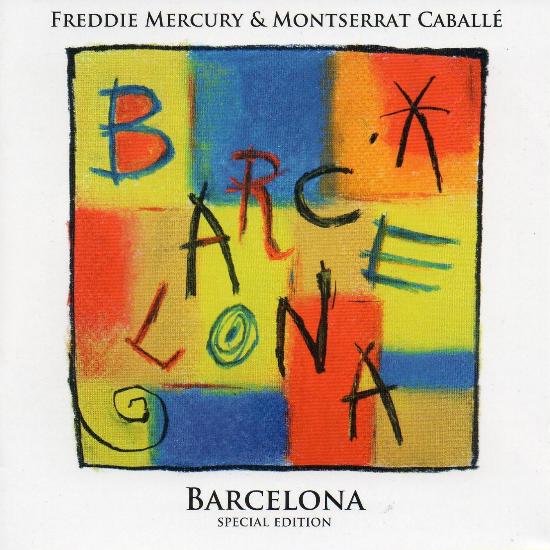 Freddie Mercury 'Barcelona - Special Edition' UK CD front sleeve