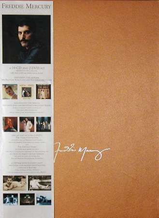 Freddie Mercury 'Solo' UK 10CD/2DVD set slipcase front sleeve