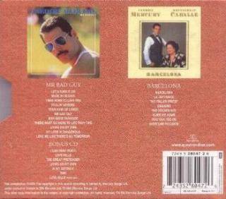 Freddie Mercury 'Solo' UK 3CD set back sleeve