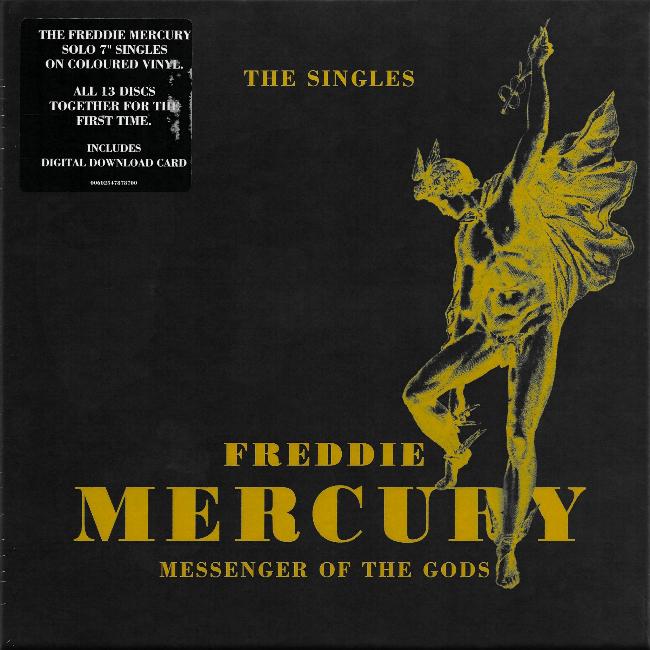 Freddie Mercury 'Messenger Of The Gods' UK boxed set stickered front sleeve