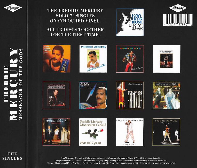 Freddie Mercury 'Messenger Of The Gods' UK boxed set wrap
