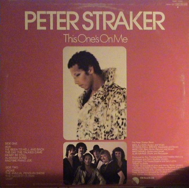 Peter Straker 'This One's On Me' UK LP back sleeve