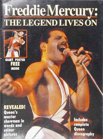Freddie Mercury 'The Legend Lives On' front sleeve