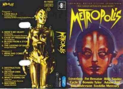 'Metropolis' UK cassette sleeve