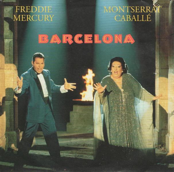 Freddie Mercury 'Barcelona' UK 7" front sleeve