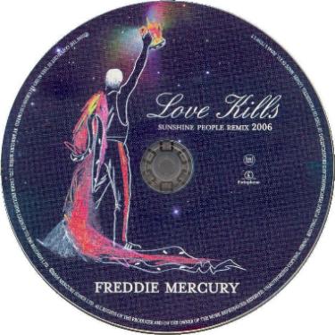 Freddie Mercury 'Love Kills' German CD disc