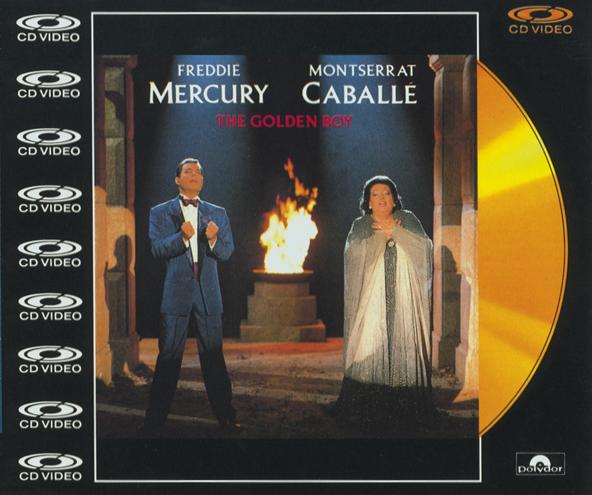 Freddie Mercury 'The Golden Boy' UK CD-Video front sleeve