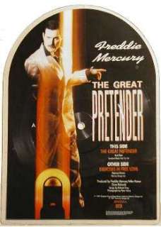 Freddie Mercury 'The Great Pretender' UK 7" shaped picture disc