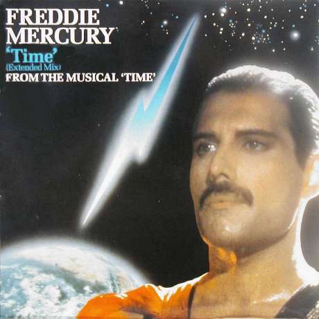 Freddie Mercury 'Time' UK 12" front sleeve