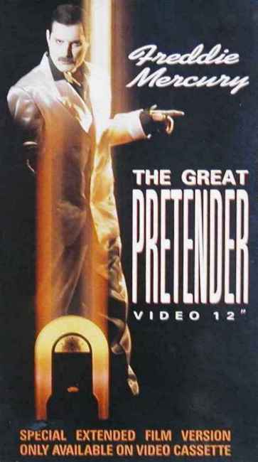 Freddie Mercury 'The Great Pretender' UK VHS front sleeve