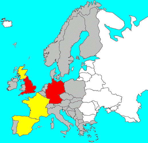 Queen & Solo European Live Performances Map