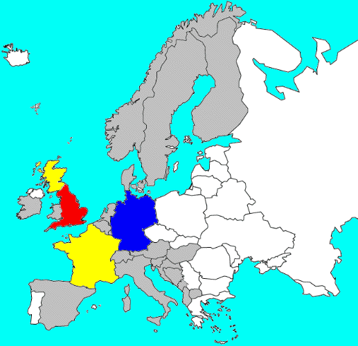 Queen European Live Performances Map