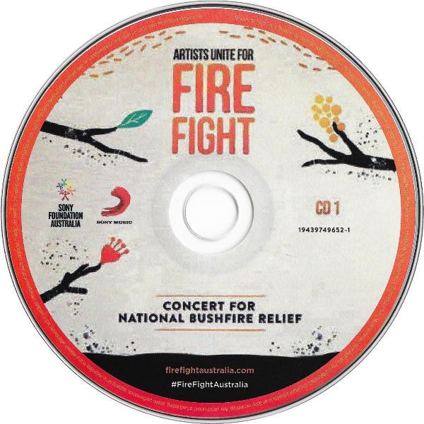 Various Artists "Artists Unite For Fire Fight: Concert For National Bushfire Relief" Australia CD disc