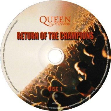 Queen + Paul Rodgers 'Return Of The Champions' UK CD disc 1