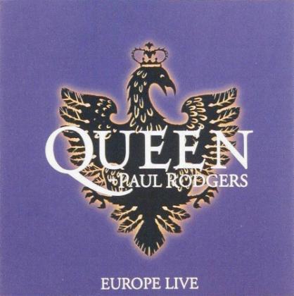 Queen & Paul Rodgers 'Europe Live' blank CD front sleeve