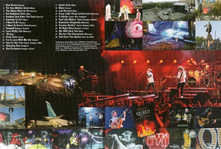 Queen + Paul Rodgers 'Live In Ukraine' UK single DVD inner