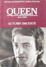 Autumn 1981 Fan Club Magazine