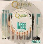 Queen 'The Invisible Man' UK 7" clear vinyl