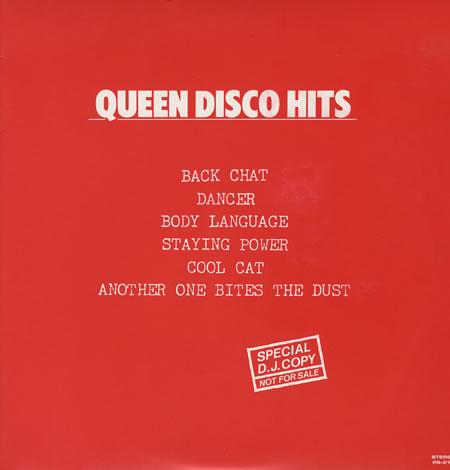 Queen 'Disco Hits' Japanese promo LP front sleeve